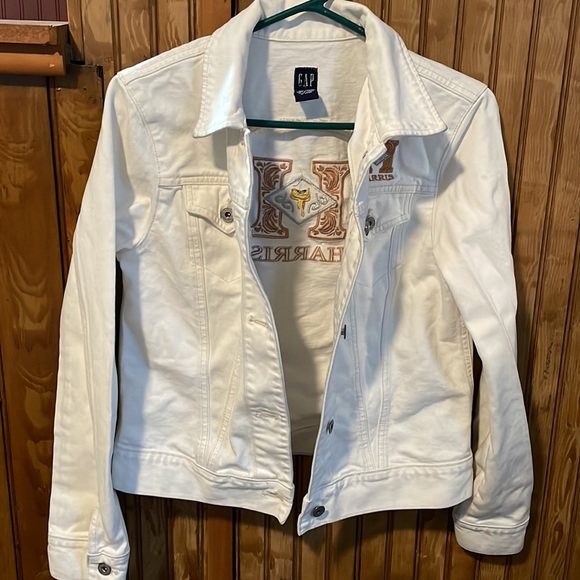 Women’s Harris/Gap white jean jacket - Picture 8 of 9